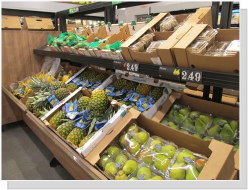 ALDI fresh fruits and vegetables